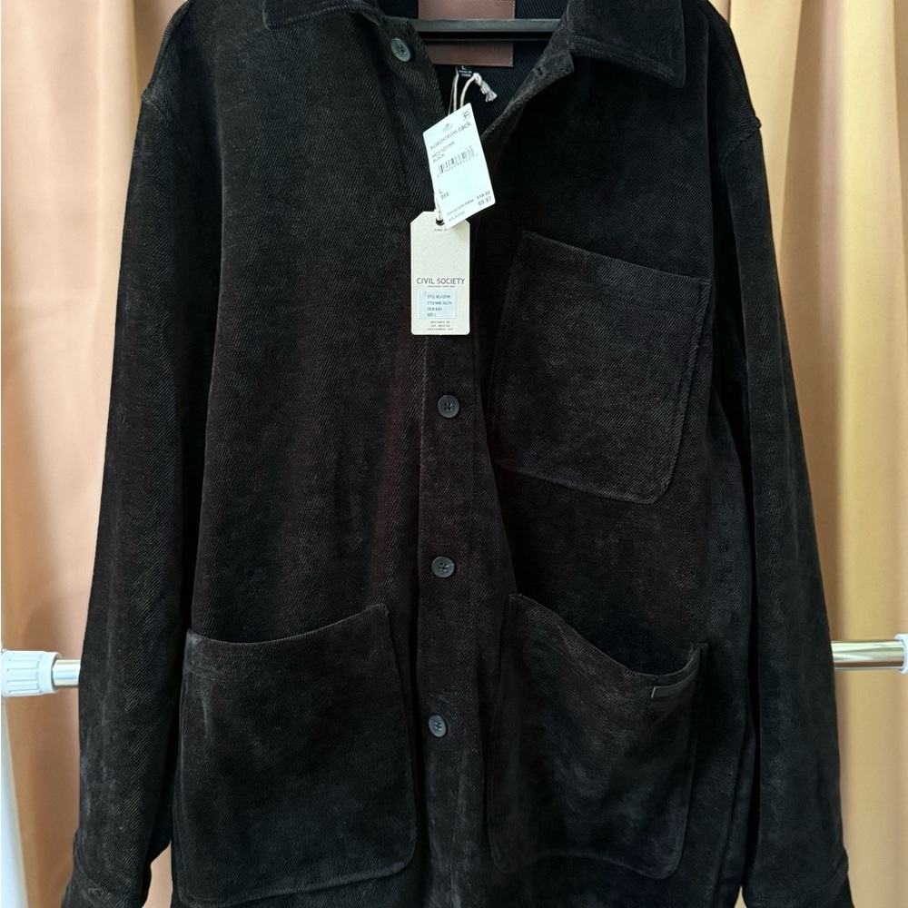 Civil Society - Black Lightweight Shirt Jacket Classic Design